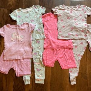 Carter's 8 - Piece 100% Snug Fit Cotton PJs Set Size 5T